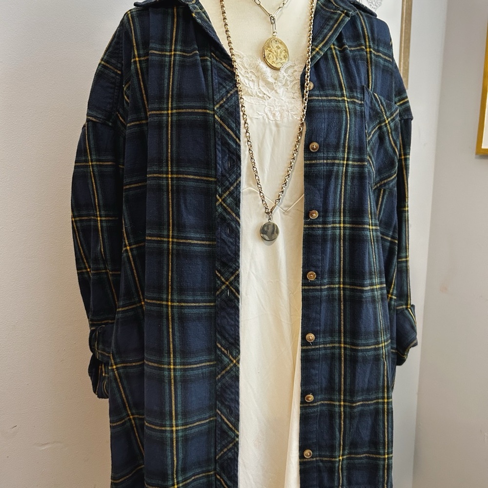 Plaid Button-Up
